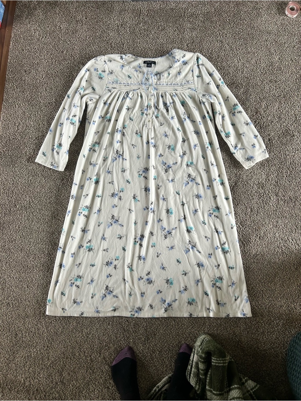 [Earth Angels] Floral Nightgown Dress Pajamas Sleep - Picture 3 of 5
